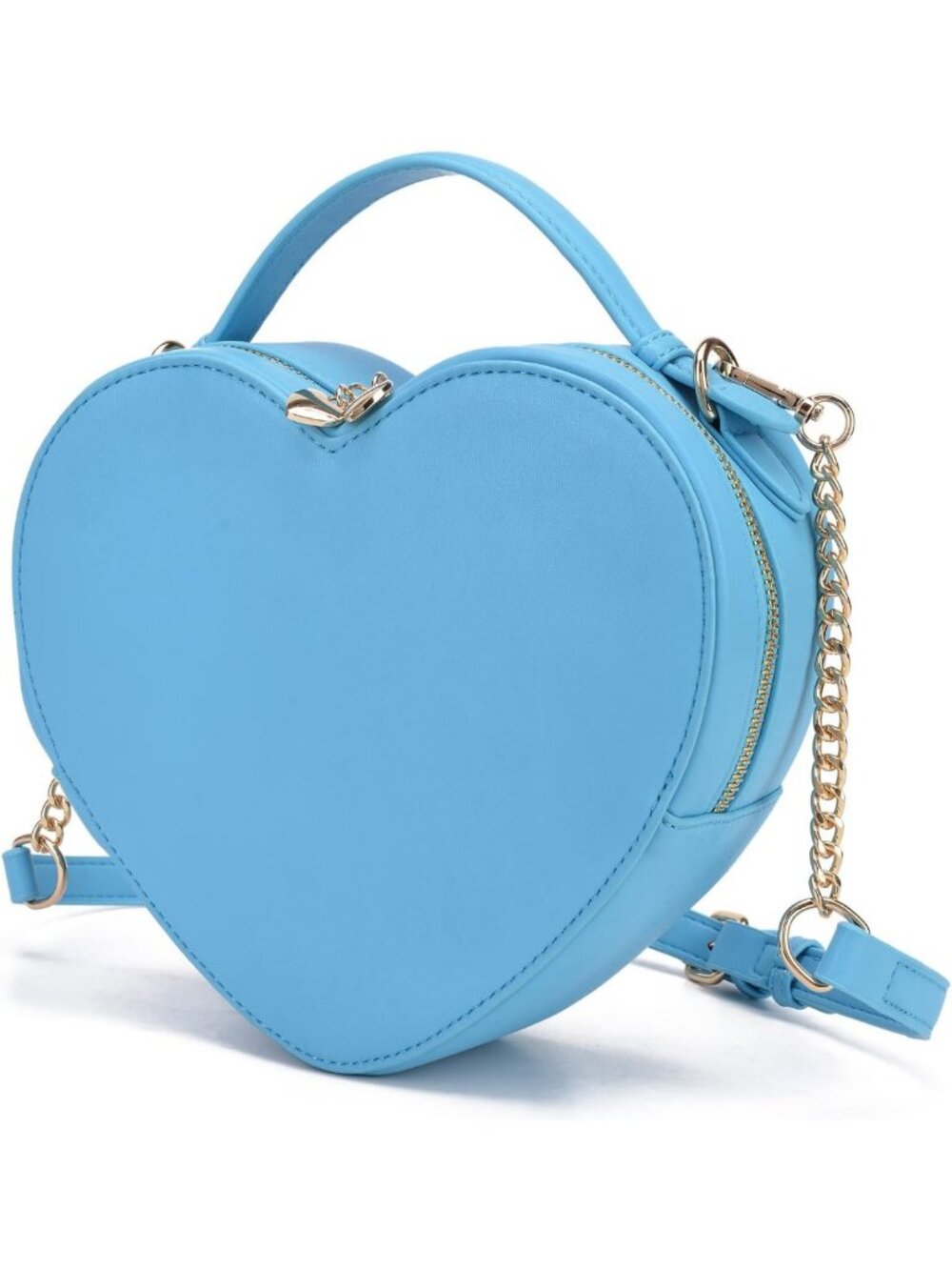 Heart Shape Crossbody Purse for Women - Cute Valentine's Handbag, Zip-Around Bag